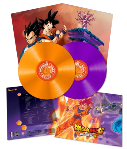 Reservar Vinilo Dragon Ball Super - Original Soundtrack Vol 1 2 LP Violeta y Naranja Transparente 