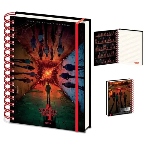 Comprar Cuaderno A5 Wiro Premium Stranger Things 4 Every Ending Has A Beginning 