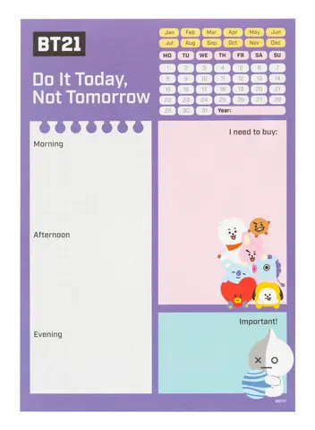 Comprar Bloc Notas De Escritorio BT21 