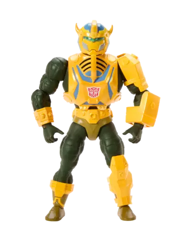 Figura Bumblebee x Man-At-Arms Masters del Universo x Transformers Exclusiva Mattel