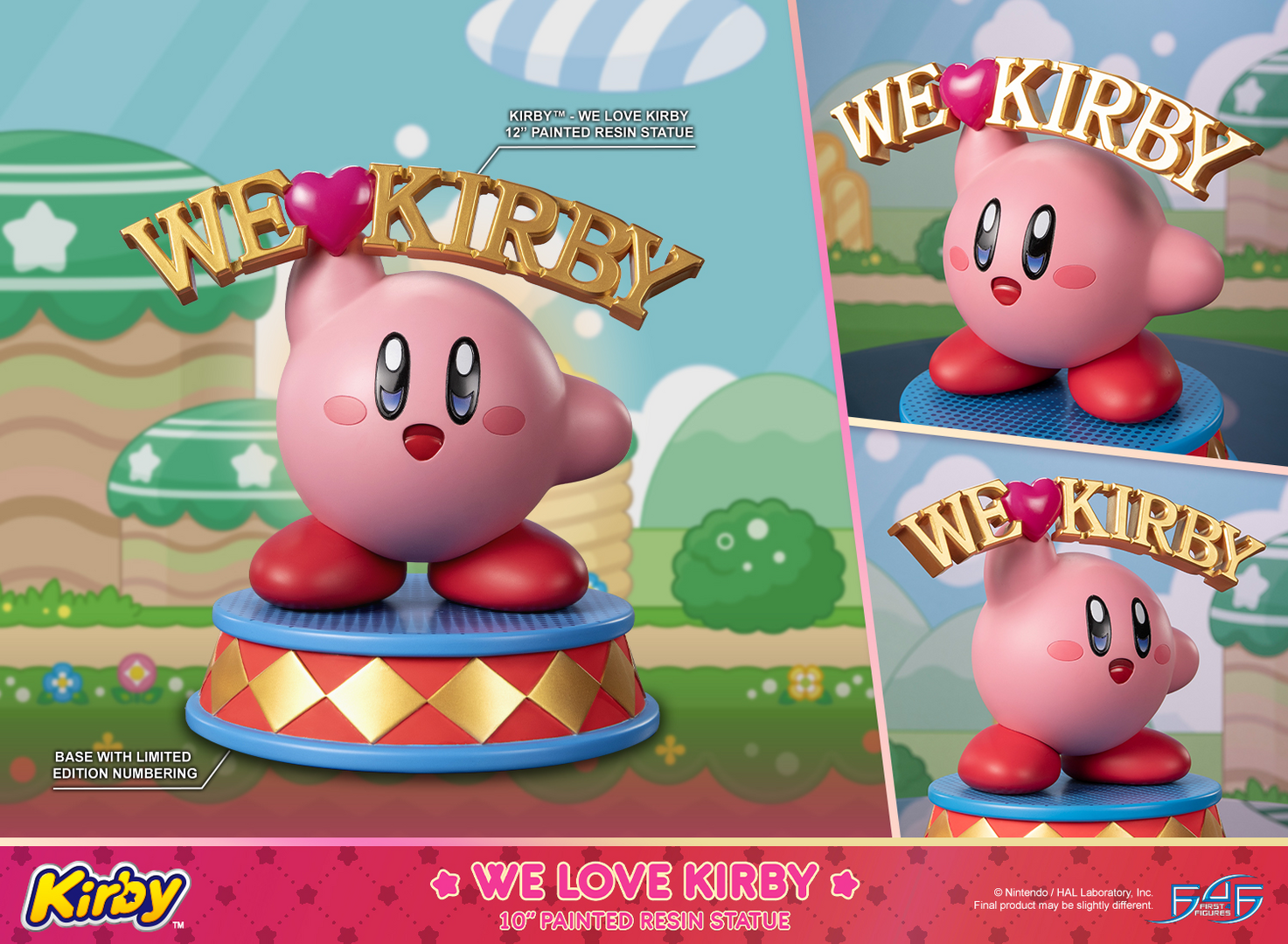 Estatua resina kirby we love kirby edición estándar first 4 figures