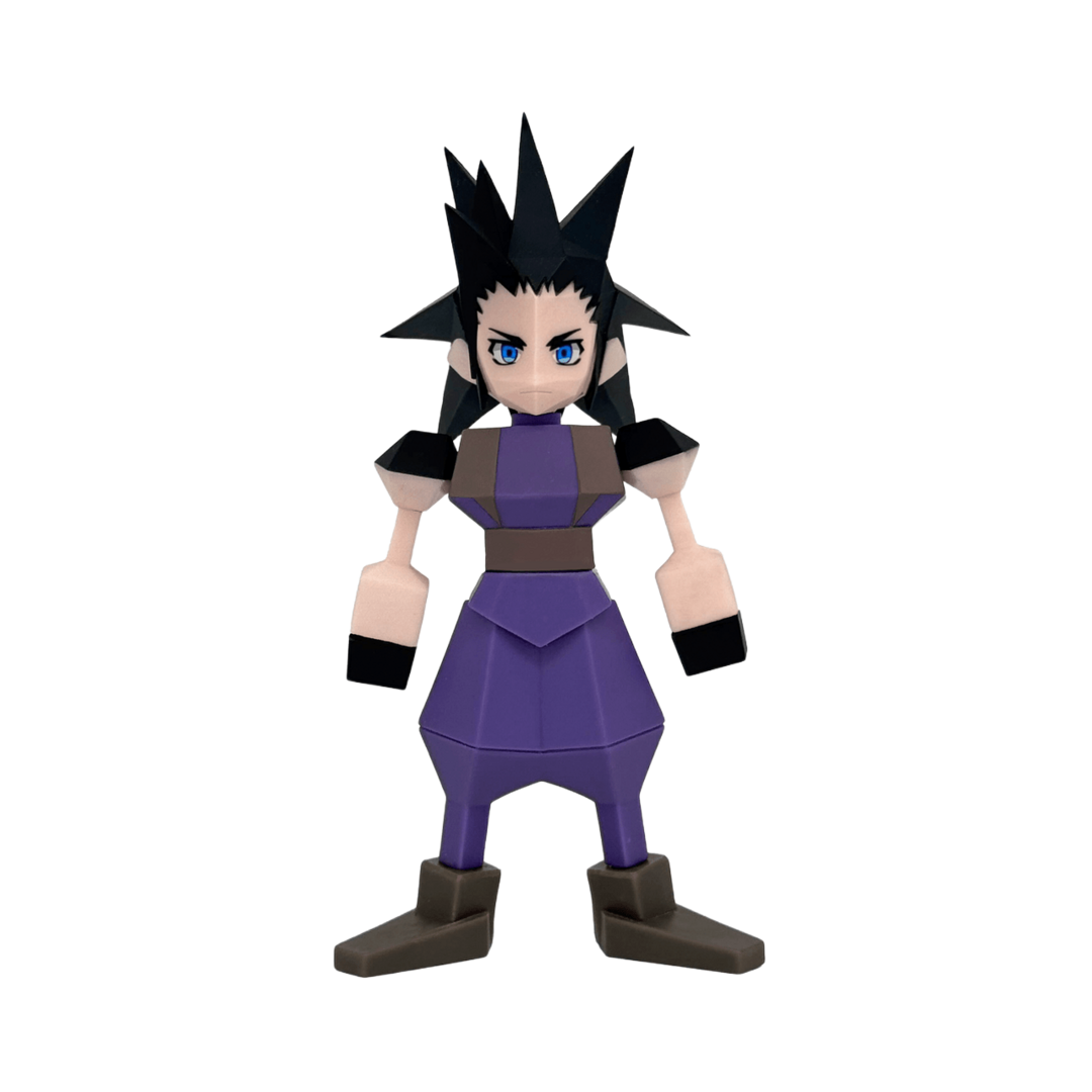 Figura zack fair final fantasy vii polygon soft vinyl square enix 16cm