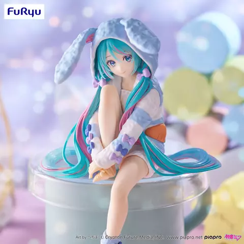 Reservar Figura Hatsune Miku Vocaloid Rabbit Ear Pijama Blue Ver. Noodle Stopper Furyu Figuras Estándar