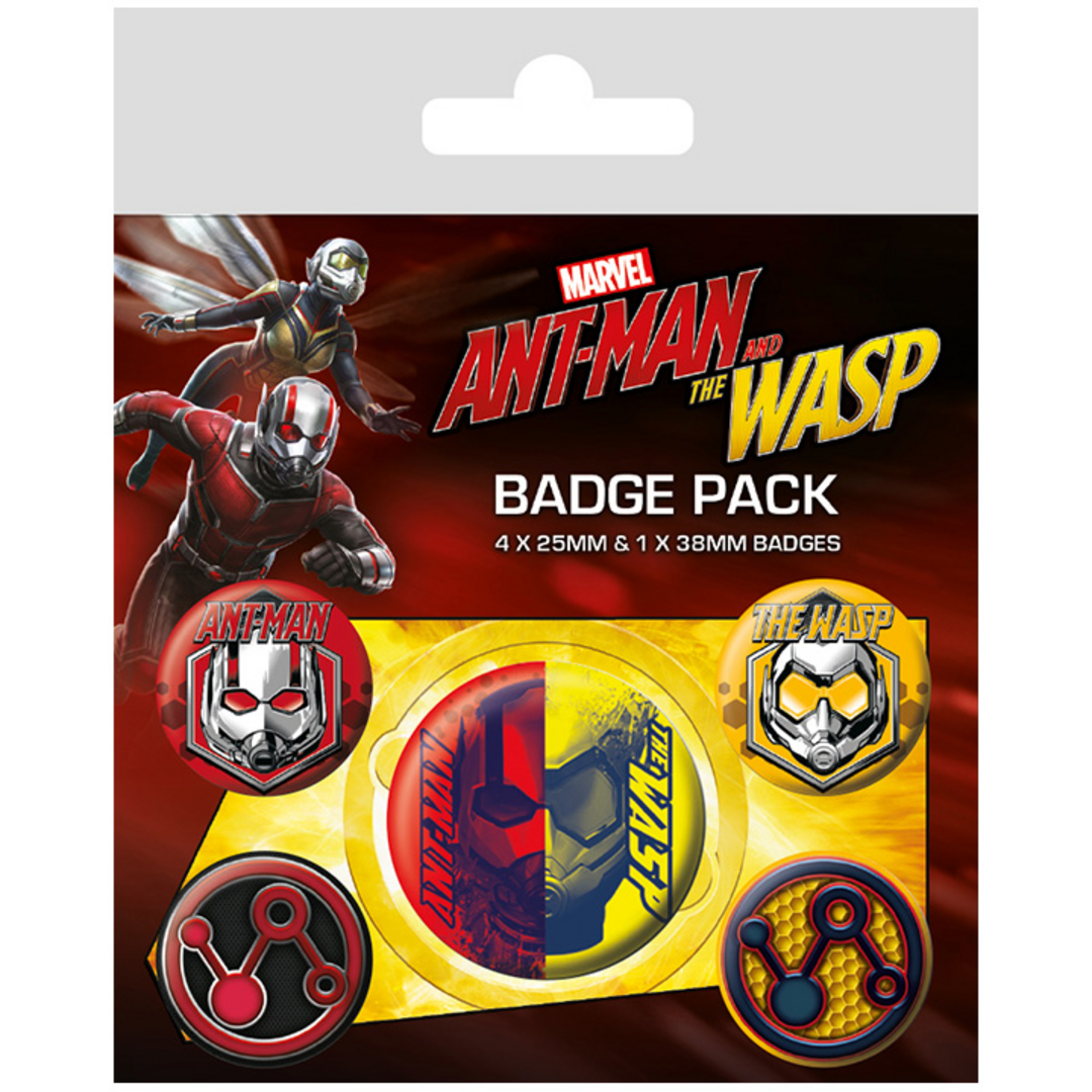 Ant-man & la avispa - pack de chapas