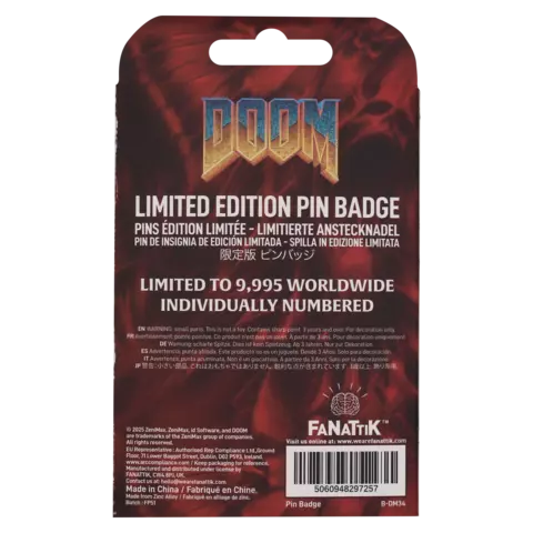 Reservar Pin Floppy Disk DOOM Edición Limitada Fanattik Limitada