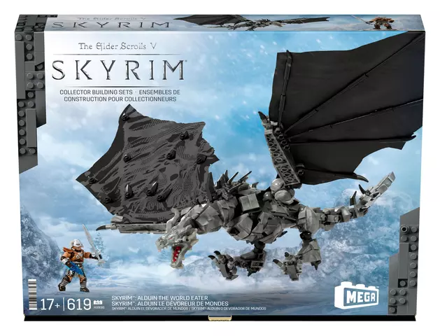 Reservar Kit Construcción Alduin El Devorador de Mundos Skyrim MEGA Mattel  Figuras Estándar