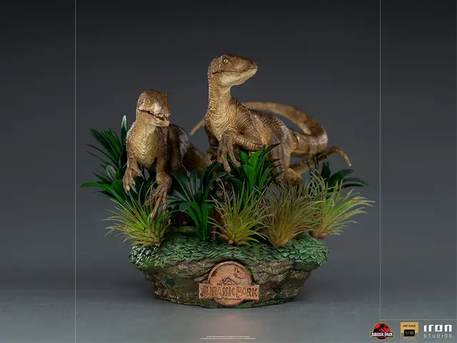 Comprar Figura Art Scale Jurassic Park Dos Velociraptores Deluxe Figuras
