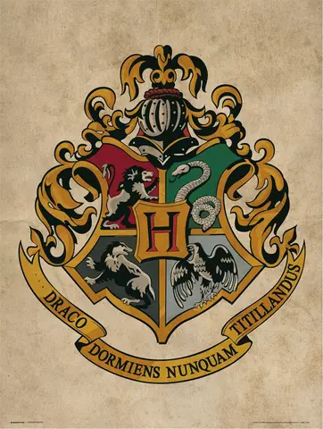 Comprar Print 30X40 cm Harry Potter Hogwarts Escudo 