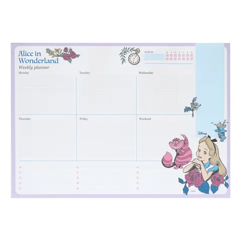 Comprar Bloc Planificador Semanal A4 Disney Alicia En El Pais De Las Maravillas 