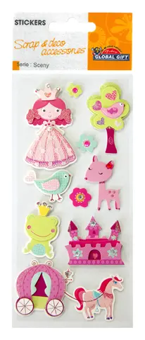 Comprar Pegatinas Sceny Scrap & Deco Princesa Relieve 
