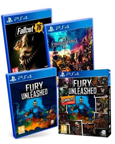 Comprar Kingdom Hearts 3 + Fury Unleashed Ed. Bang + Fallout 76 Ed. Estándar PS4 Pack Juegos PS4