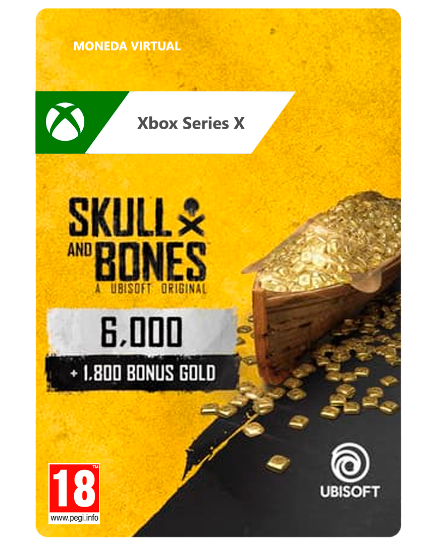 Skull & bones 7800 monedas de oro