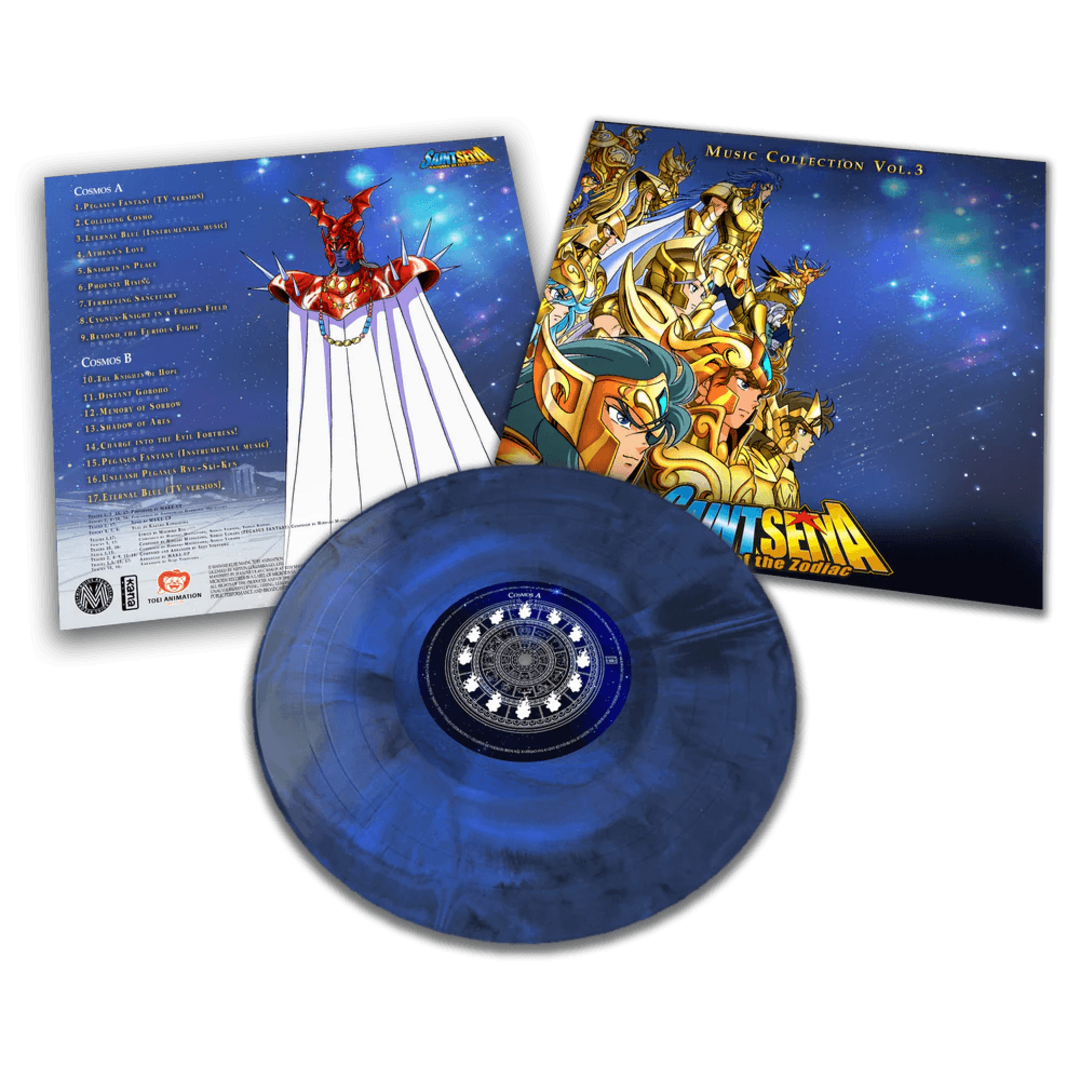 Vinilo saint seiya - music collection volume 3 1 lp color azul transparente