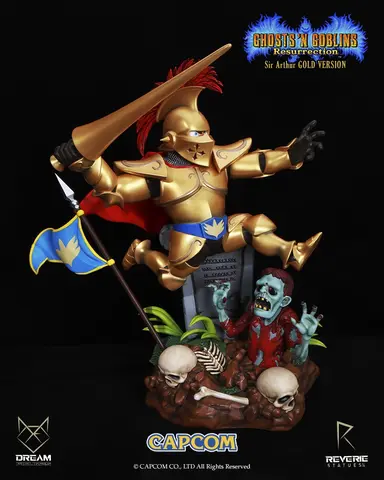 Reservar Estatua Sir Arthur  Ghost and Goblins Resurrection Gold Version Figuras de Videojuegos Gold Version