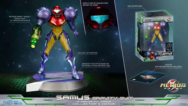 Reservar Figura Samus Gravity Suit Metroid Prime First 4 Figures Edición Coleccionista Figuras