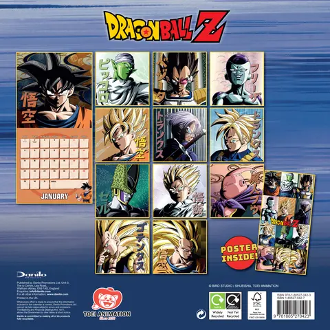 Comprar Calendario 2024 30X30 Dragon Ball Z 
