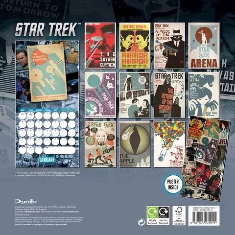 Comprar Calendario 2024 30X30 Star Trek Classic 