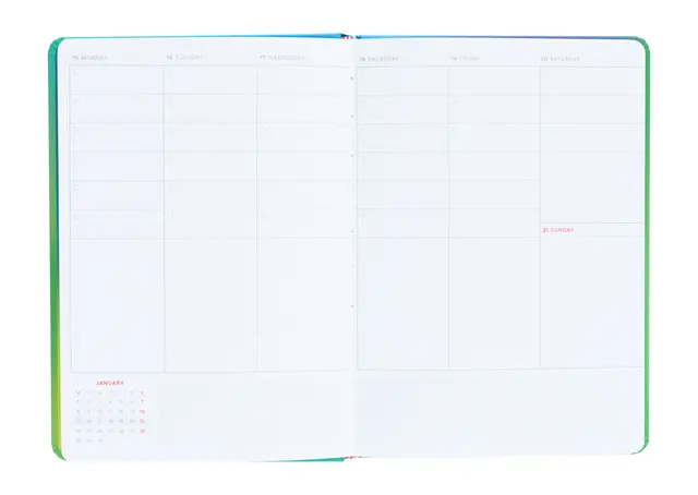 Comprar Agenda Anual 2024 Semana Vista A5 Color Fun Equilibrio 