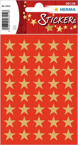 Comprar Pegatinas Decor Estrella 5 Puntas Dorada 13 Mm 