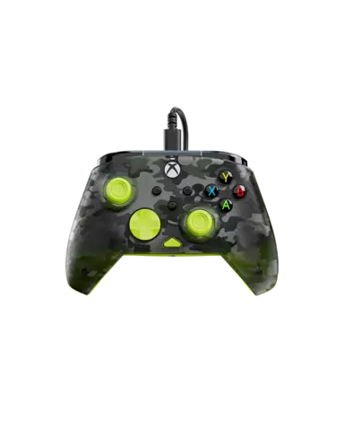 Mando Rematch Core con Cable · Camuflaje Fantasma Negro / Amarillo