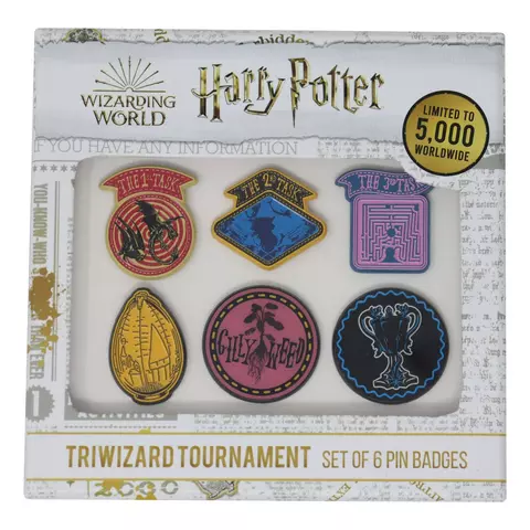 Reservar Set de 6 Pins Torneo de los Tres Magos Harry Potter Edición Limitada Fanattik Limitada