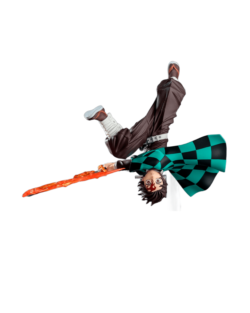 Figura tanjiro kamado demon slayer: kimetsu no yaiba hinokami kagura luminasta sega