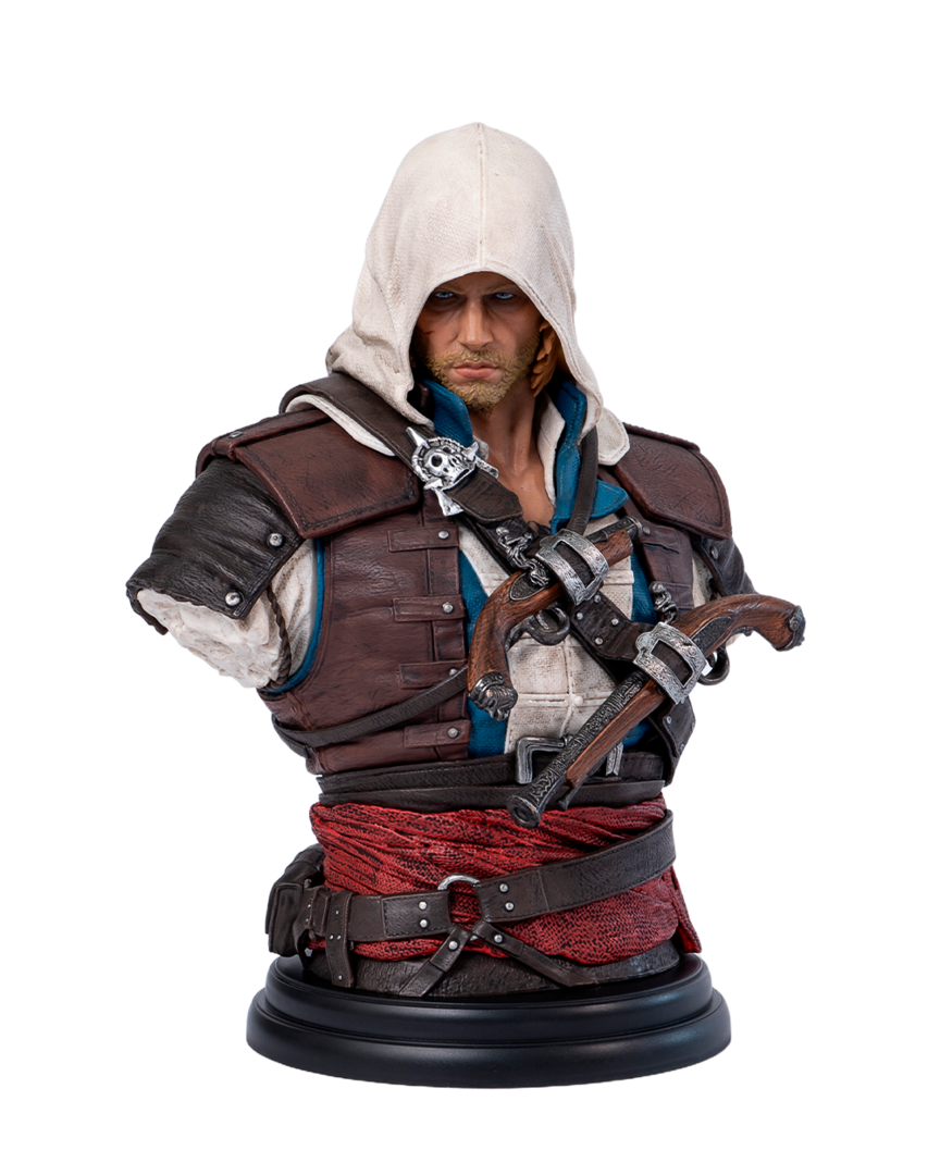 Busto edward assassin's creed: black flag resynced 1/4 pure arts