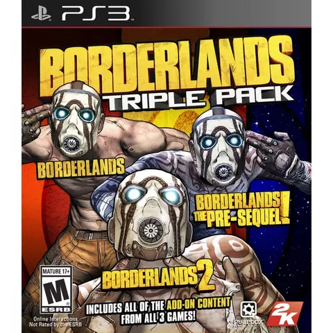 Comprar Borderlands Triple Pack (Import) PS3 Double Pack