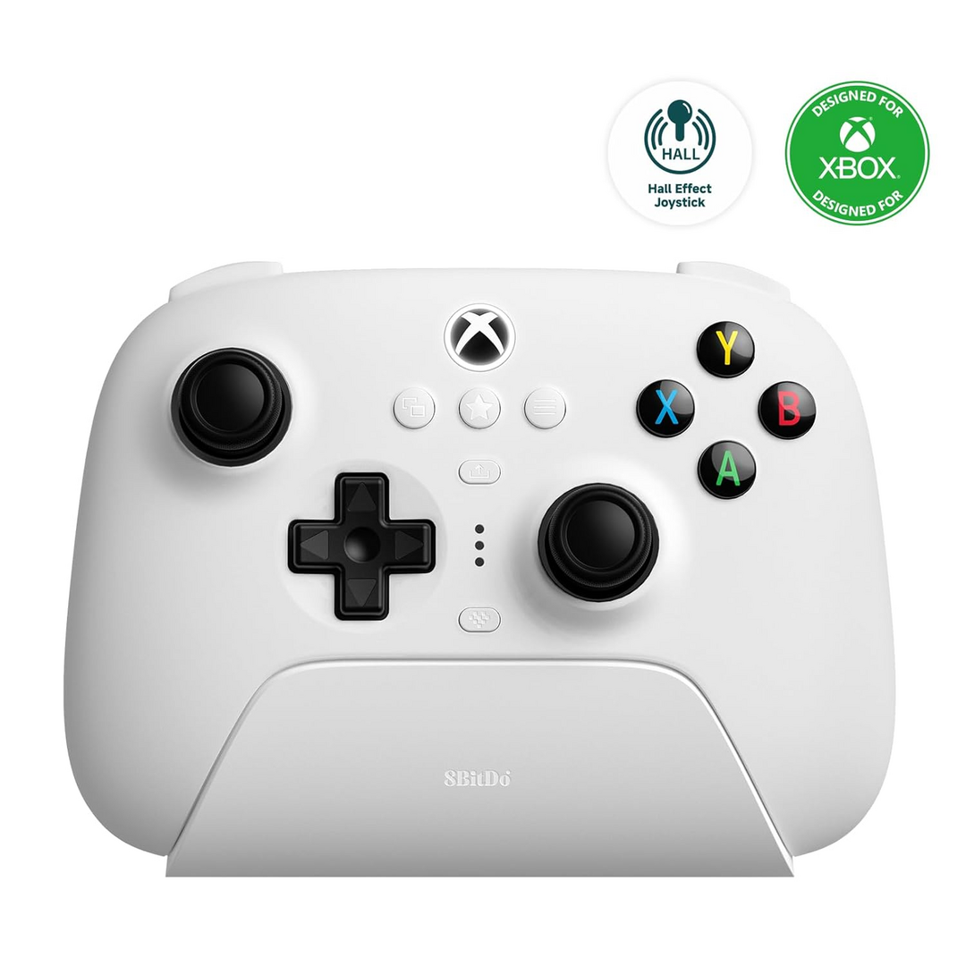 8bit do ultimate gamepad xbox de 3 modos blanco