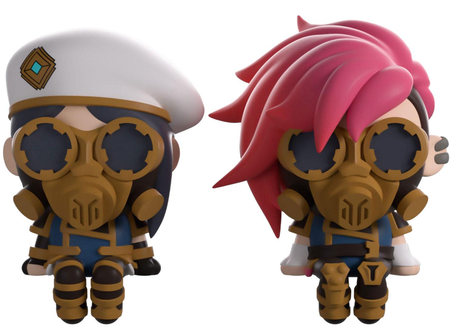 Pack Figuras Caitlyn y Vi Taskforce Arcane League of Legends Youtooz 10cm