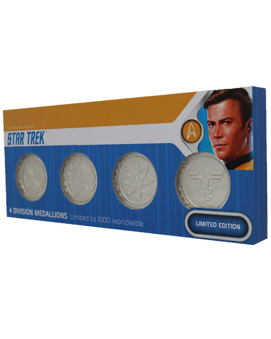 Set de 4 Medallones de la Flota Star Trek Edición Limitada
