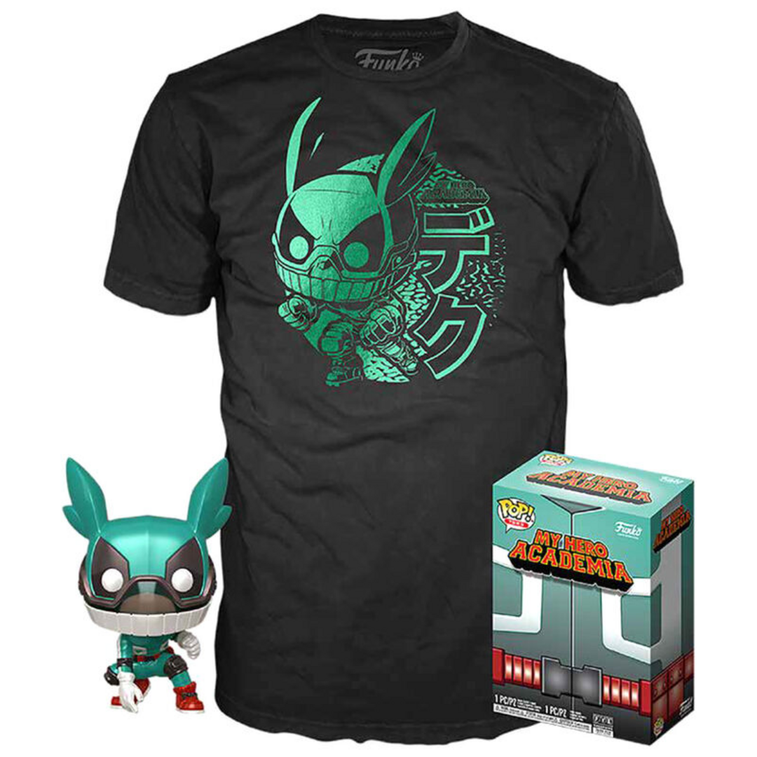 Set figura pop & tee my hero academia deku with helmet