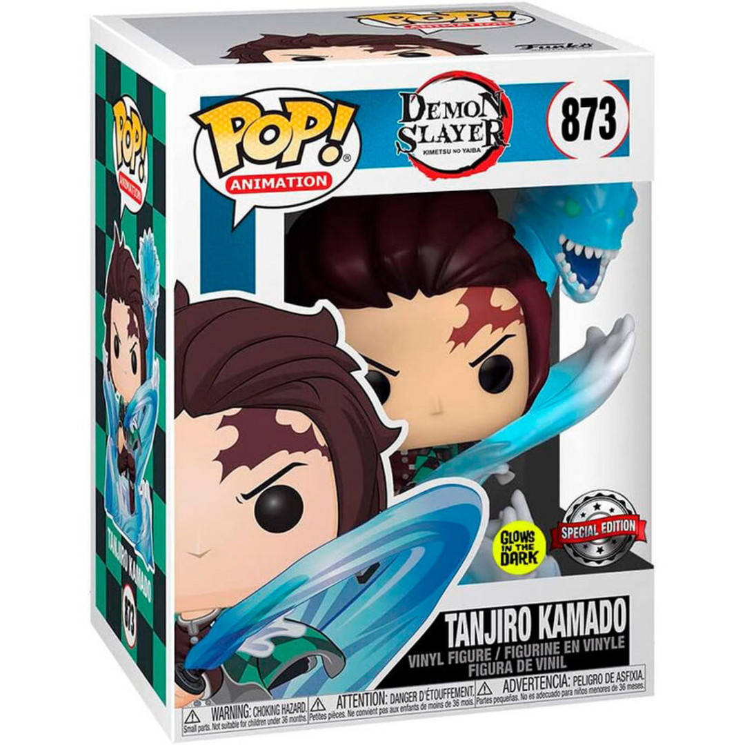 Funko Pop! Animation: Demon Slayer - Tanjiro with Dragon (Exclusive) (Glow in The Dark)
