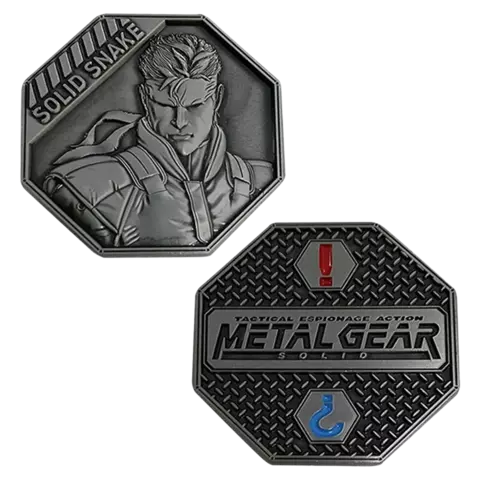 Moneda Metálica Solid Snake Metal Gear Solid Edición Limitada Fanattik