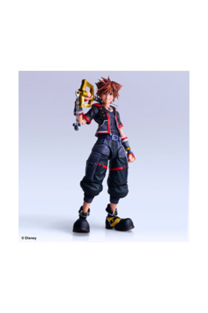 Figura sora version 2 deluxe 22 cm kingdom hearts iii play arts kai action figure