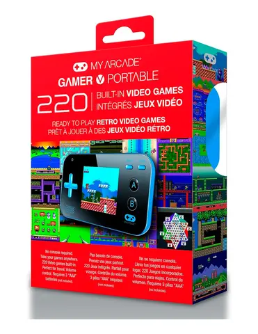 Comprar Consola Retro Gamer Negra/Azul 220 juegos 