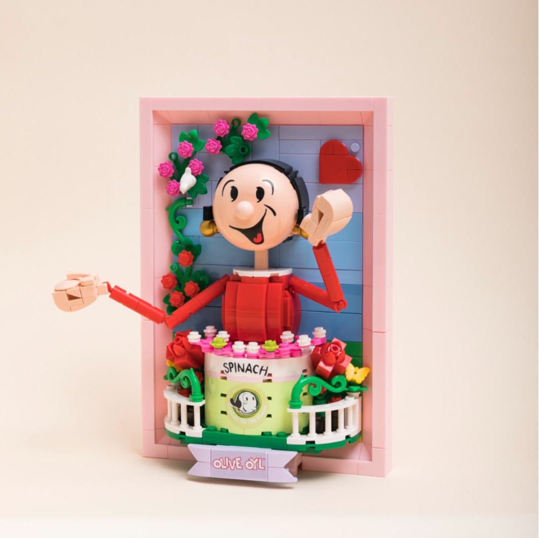 Olivia 3d portrait set construcción 21 cm popeye