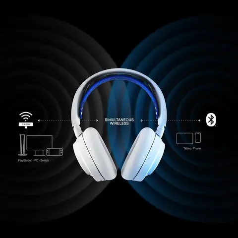 Reservar Auriculares Gaming Arctis Nova 7P Inalámbricos Blancos Steelseries PS5 screen 5