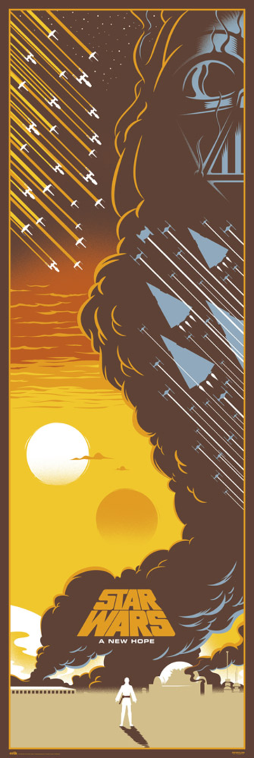 Poster puerta star wars episodio iv