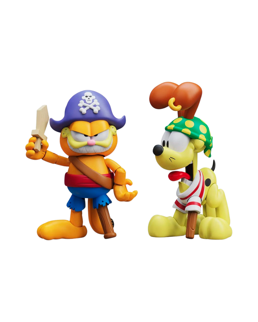 Figuras garfield pirata y odie pirata garfield boss fight studio