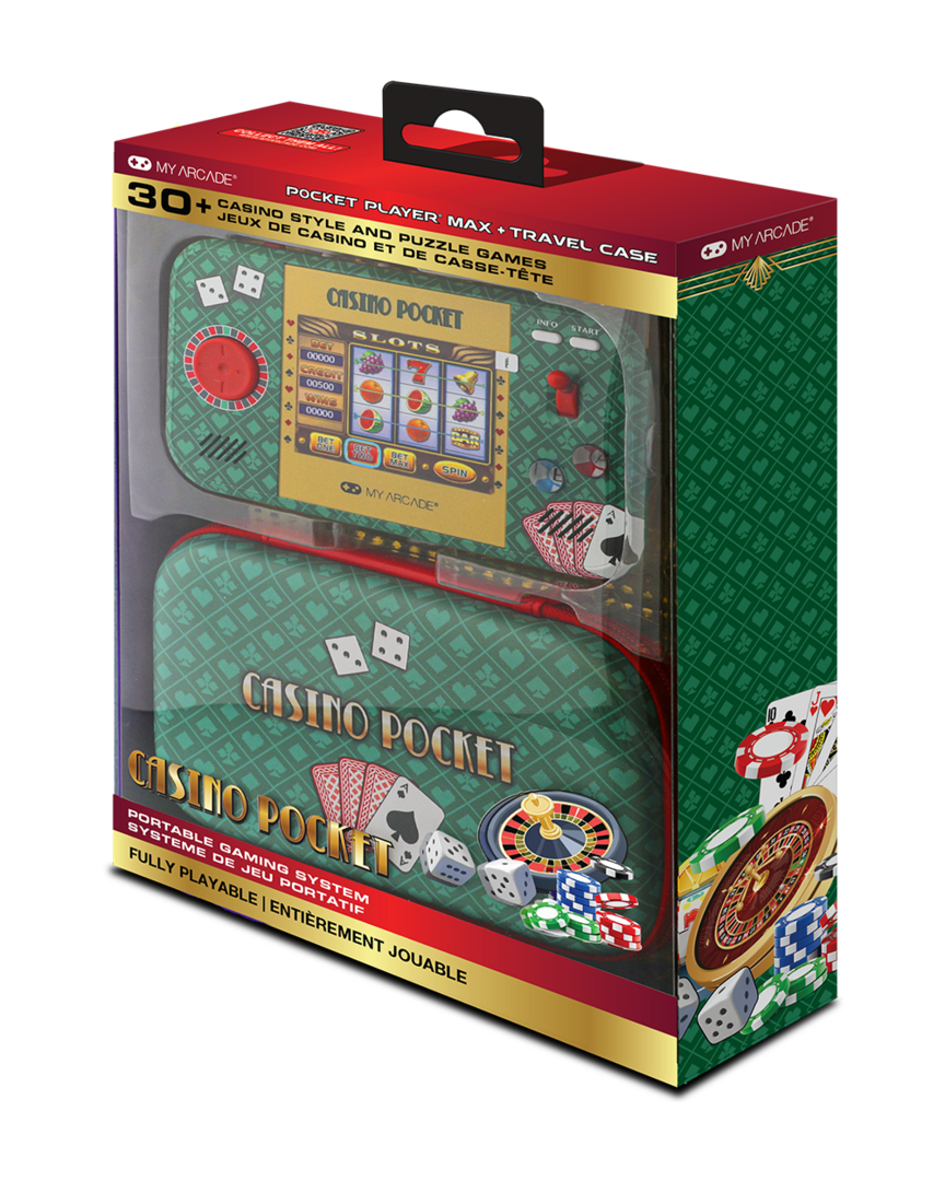 Consola casino pocket player max + funda my arcade
