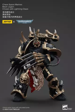 Reservar Figura Elegido de la Legión Negra con garras relámpago Warhammer 40K 1/18 JoyToy 20cm Figuras Estándar