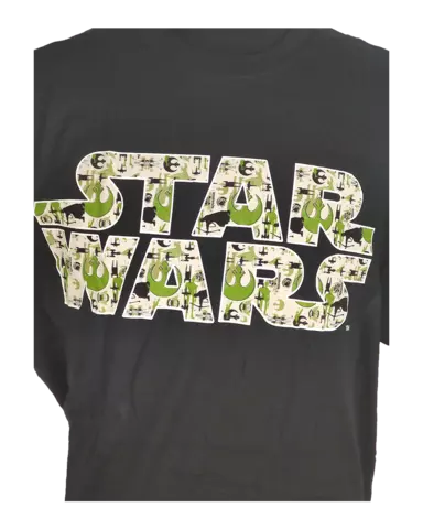 Comprar Camiseta Negra Logo Star Wars Talla XL Talla XL