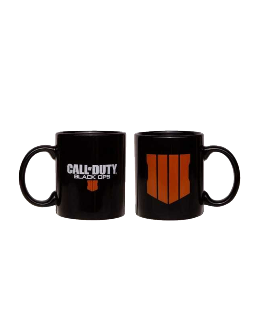 Taza negra call of duty black ops 4