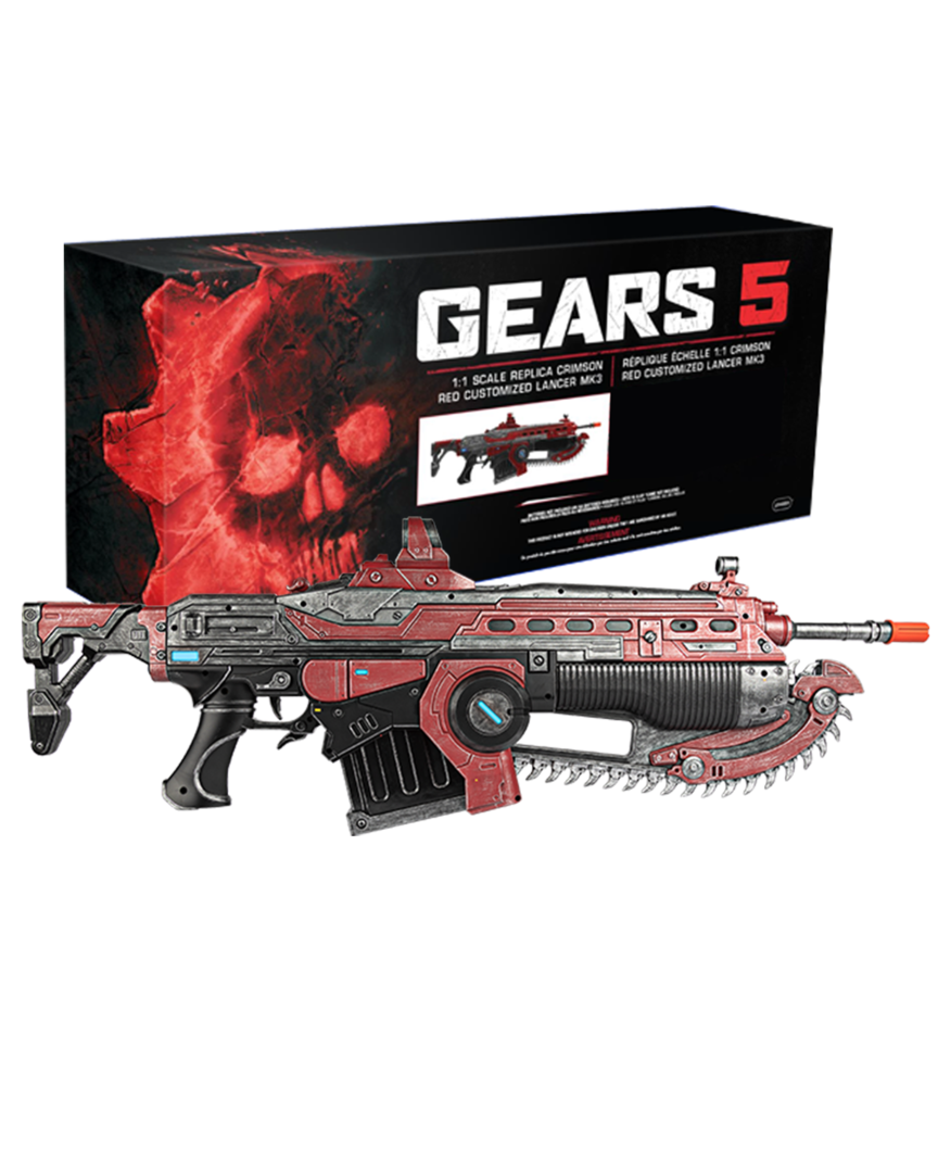 Réplica gears 5 crimson lancer escala 1:1