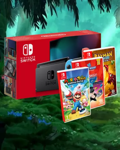 Comprar Packs Nintendo Switch + Juegos Ubisoft - Pack + Hasbro Game Night, Pack + Rayman Legends, Nintendo Switch Gris + Mario + Rabbids: Kingdom Battle, Nintendo Switch Neon + Mario + Rabbids: Kingdom Battle, Switch