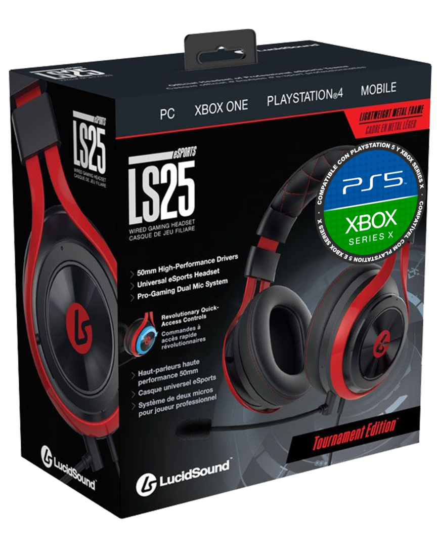 Auriculares gaming lucidsound ls25 esports
