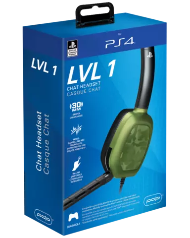 Comprar Mono Auricular Chat Afterglow LVL 1 - Camo Verde PS4