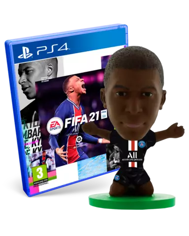 Comprar FIFA 21 + Figura Mbappe SoccerStarz PS4 Pack Mbappe