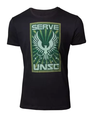 Comprar Camiseta Halo Serve UNSC Negro Talla XL Talla XXL Unisex